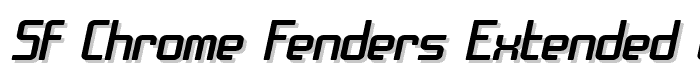 SF Chrome Fenders Extended Oblique font